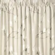 Magnolia Grove Natural Pencil Pleat Ready Made Curtains