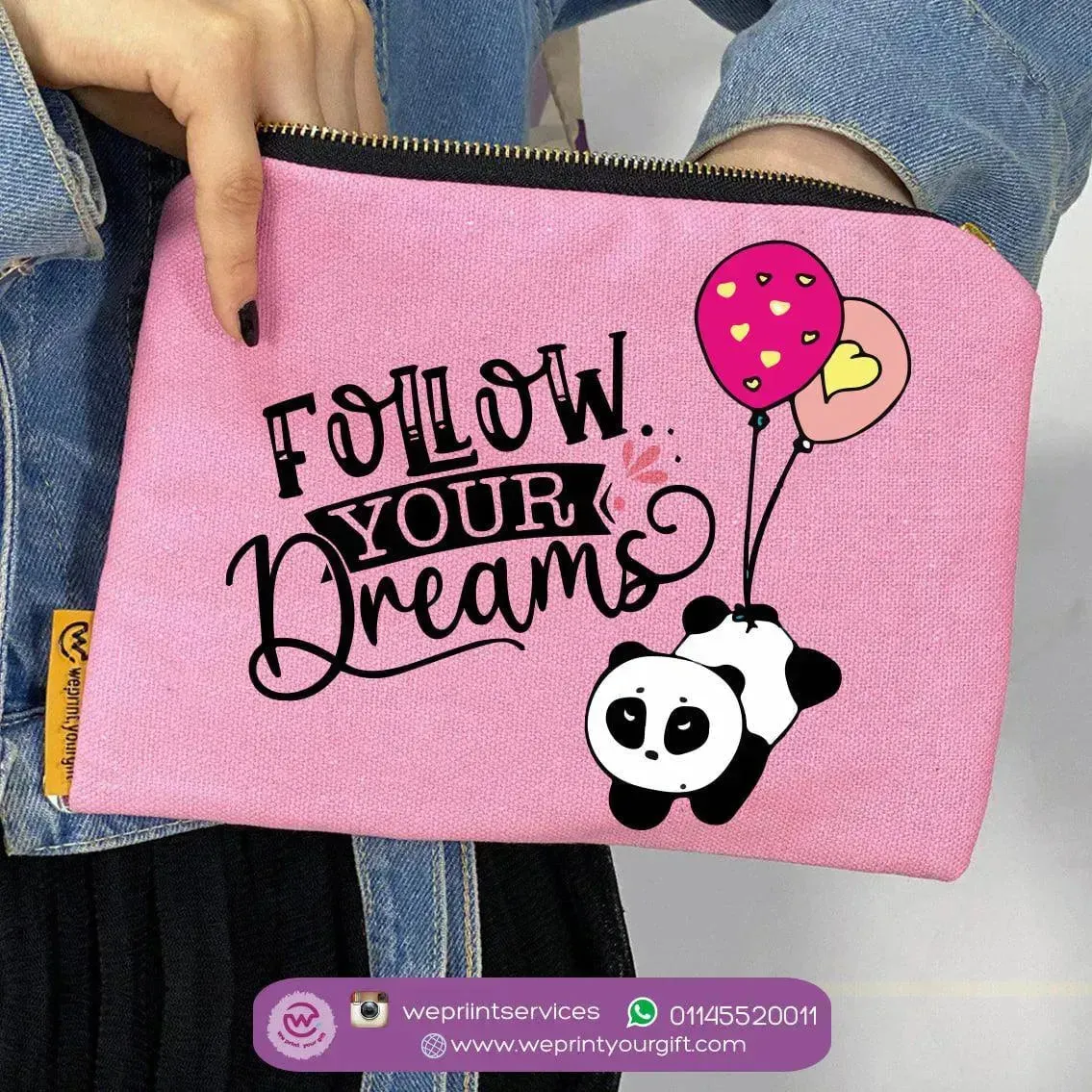 Makeup & Pencil Case-Panda