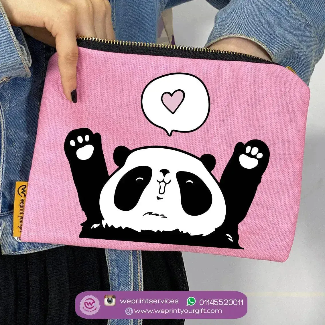 Makeup & Pencil Case-Panda