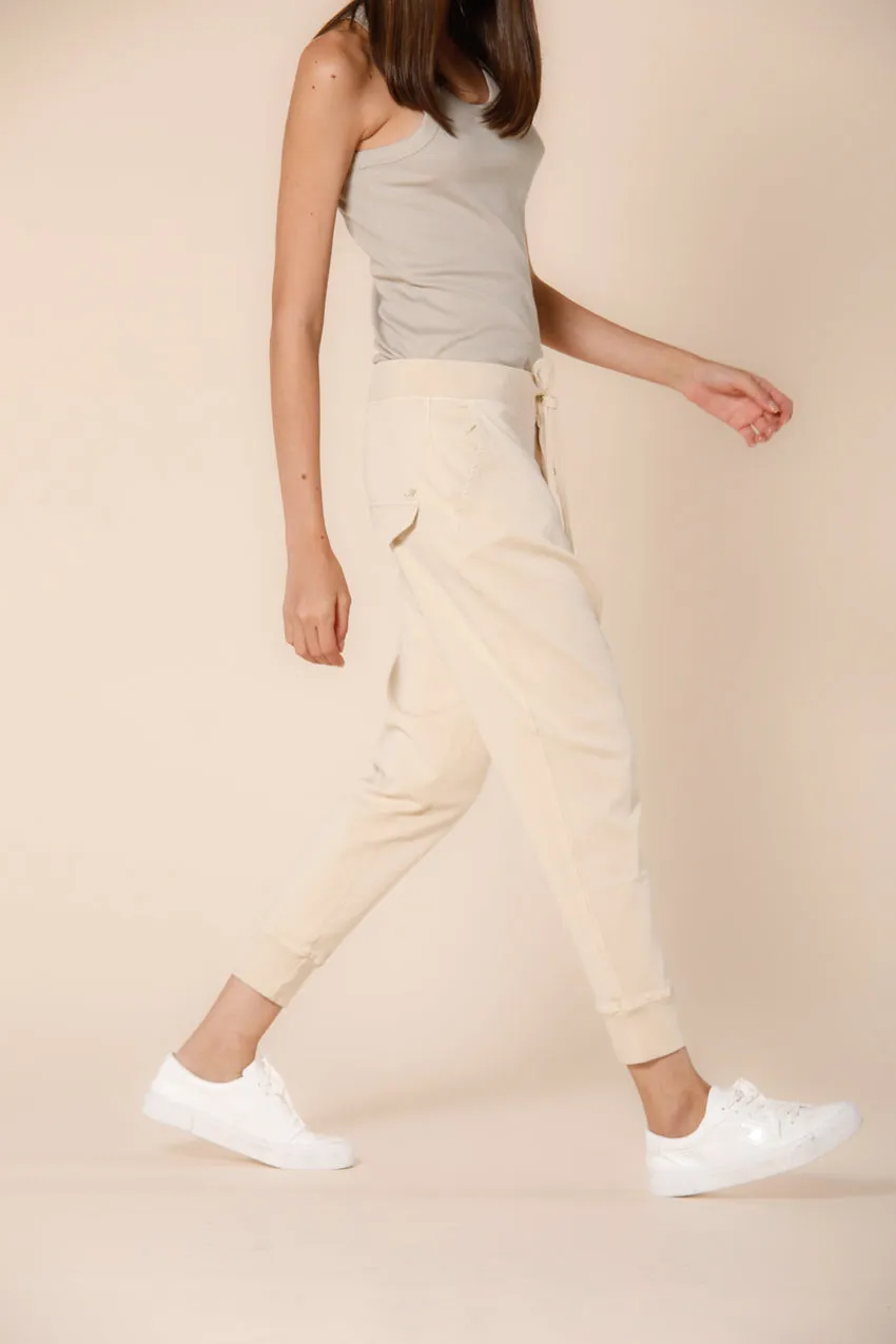 Malibu Jogger women's chino jogger pants in jersey relaxed