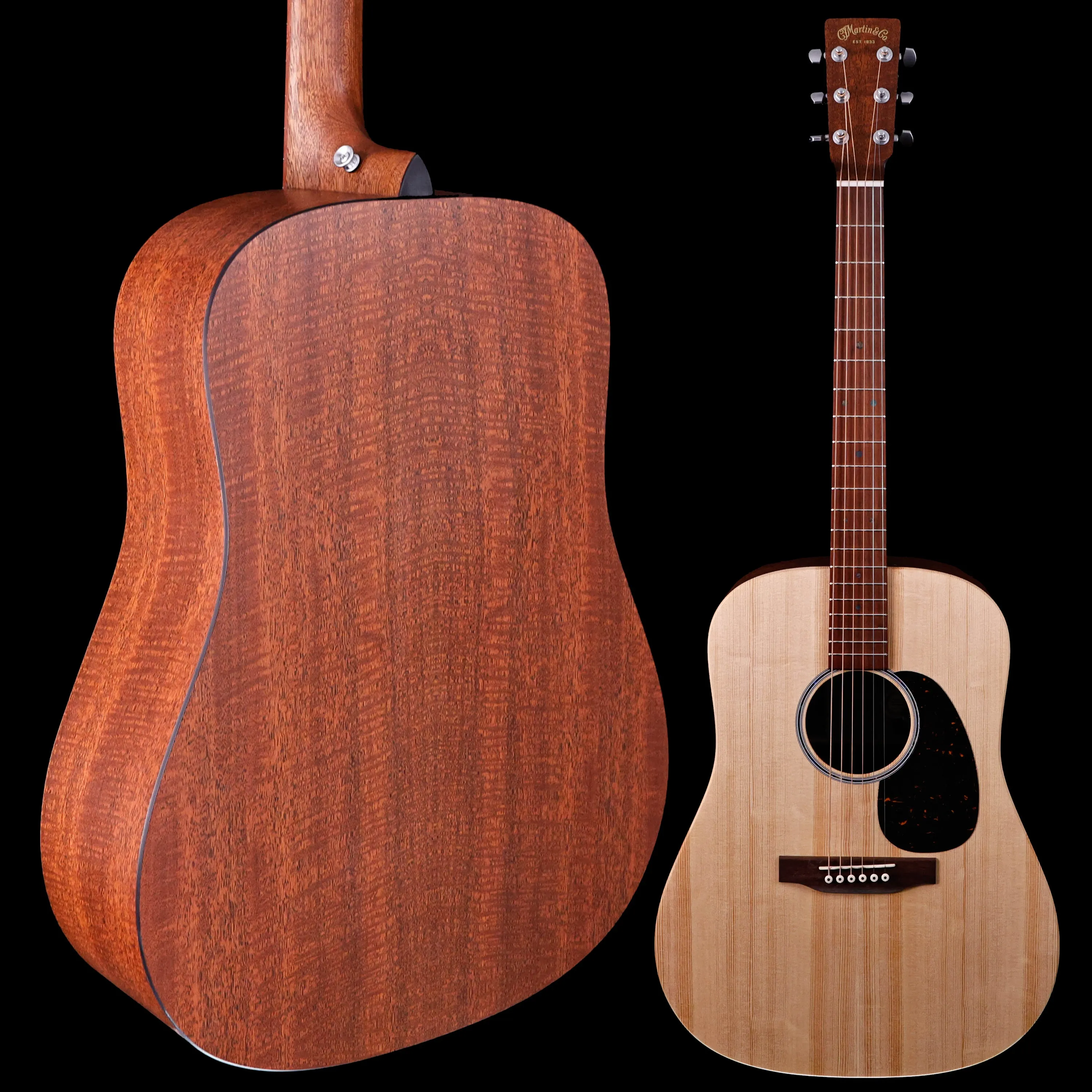 Martin D-X2E Dreadnought, Figured Mahogany Pattern 4lbs 11.4oz w TONERITE AGING OPTION!