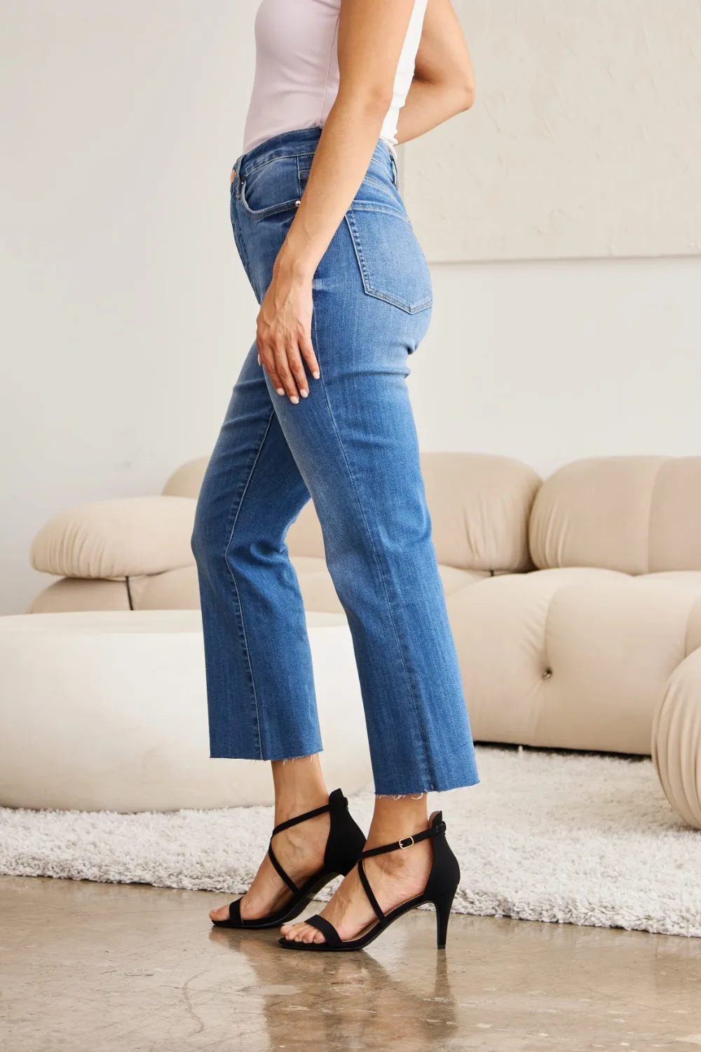 Mia Size Inclusive Tummy Control High Waist Jeans