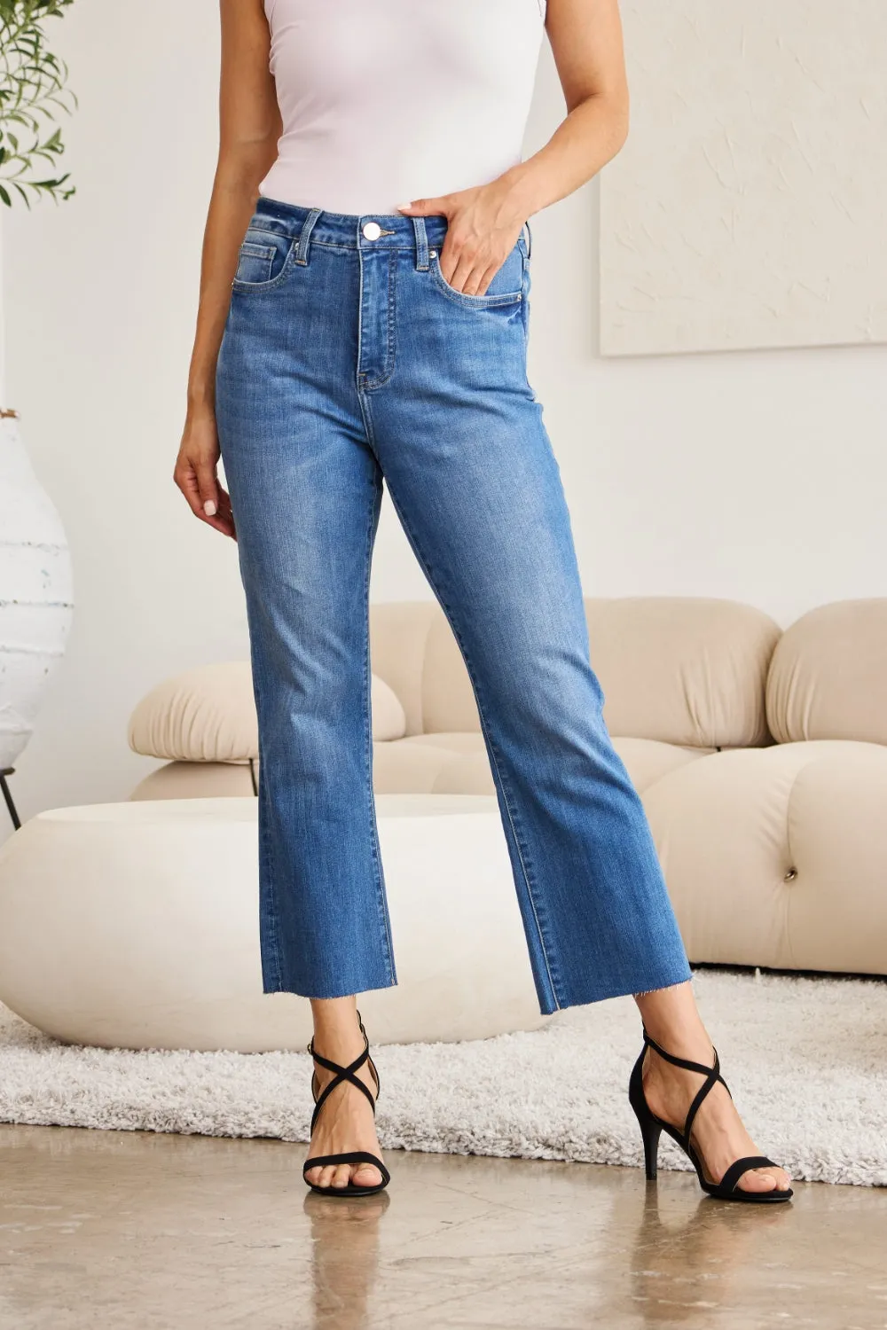 Mia Size Inclusive Tummy Control High Waist Jeans