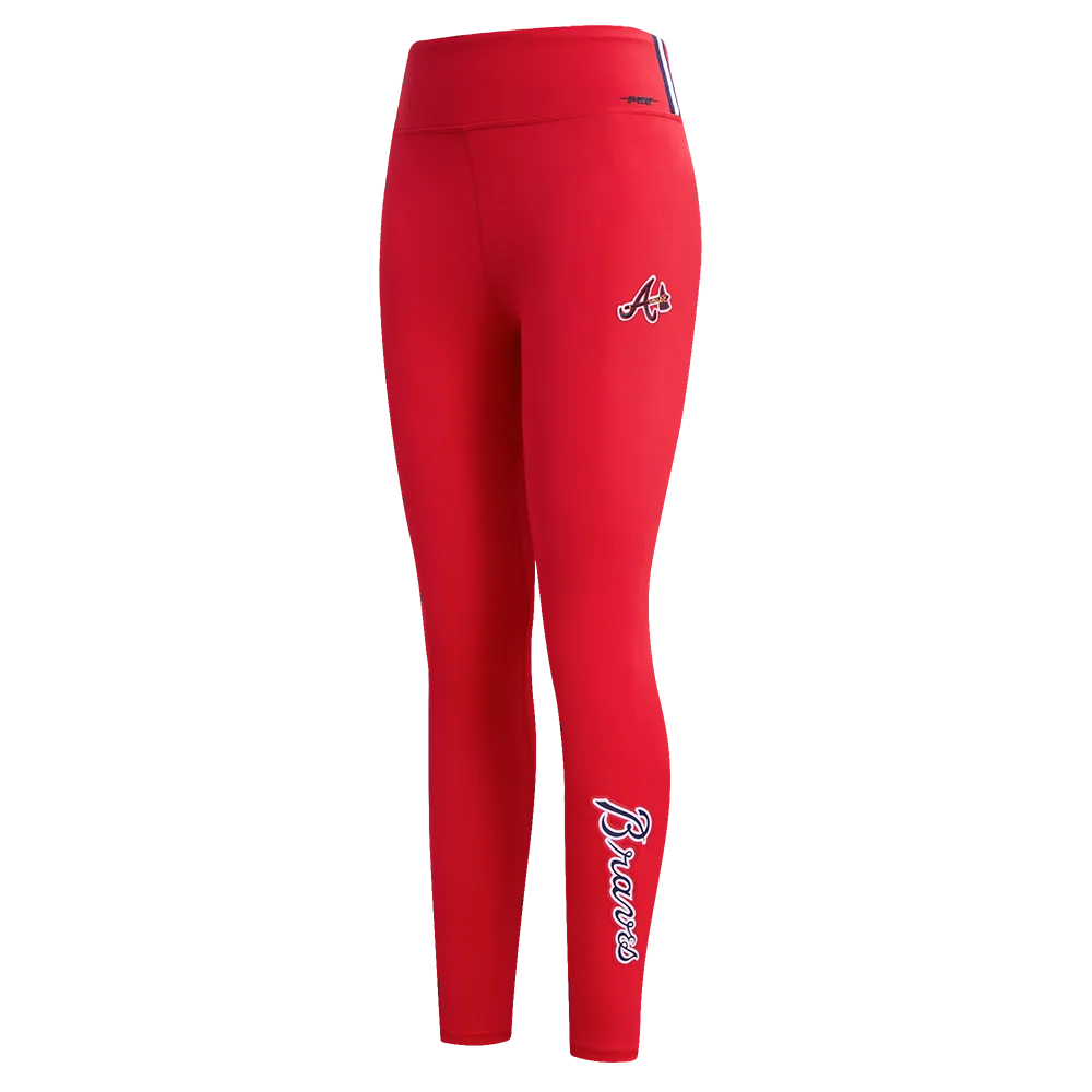 MLB ATLANTA BRAVES CLASSIC WOMEN'S JERSEY LEGGING (RED)