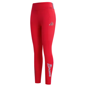 MLB ATLANTA BRAVES CLASSIC WOMEN'S JERSEY LEGGING (RED)