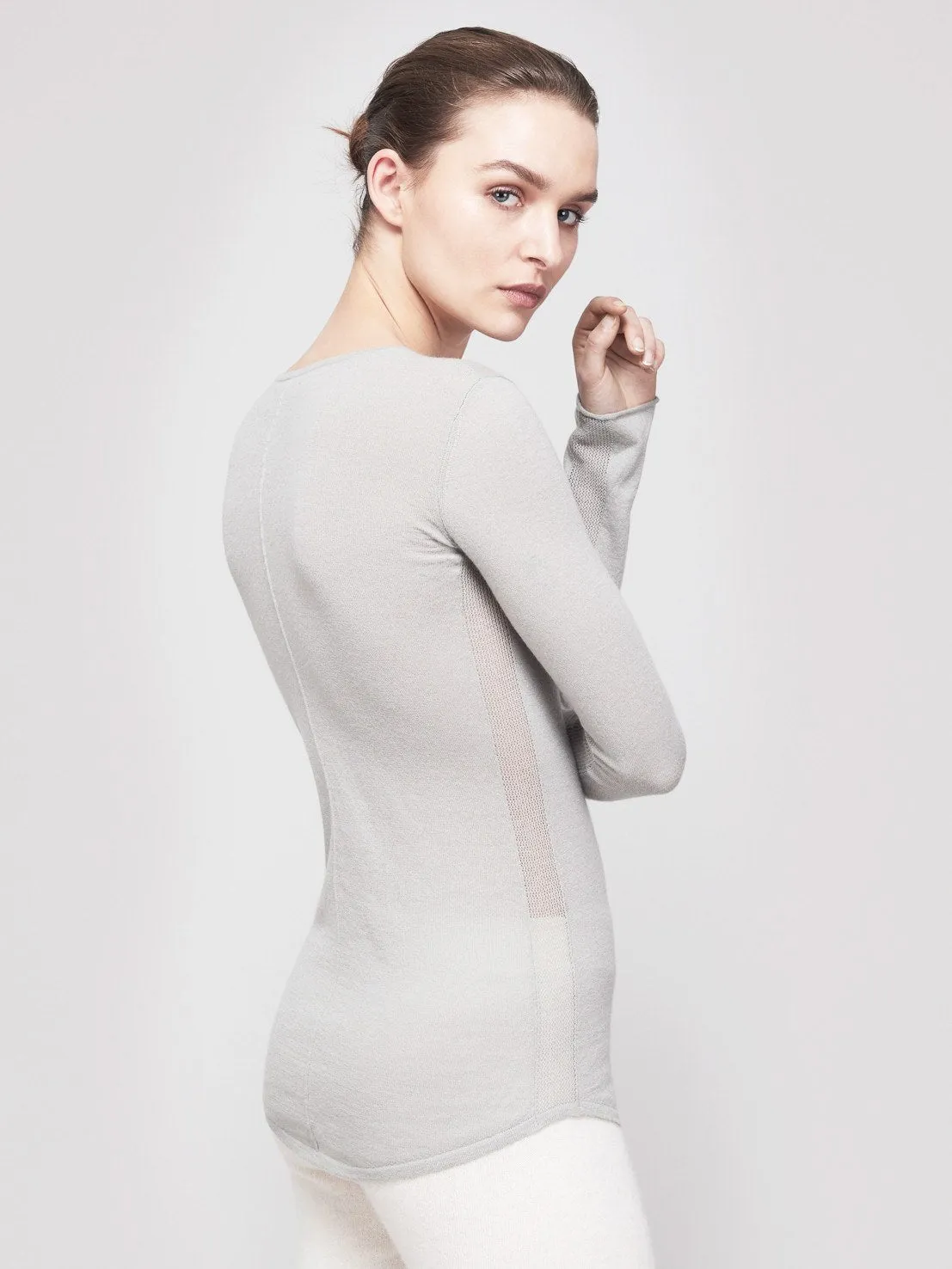 Mover-Breather Cashmere Sweater - String Grey