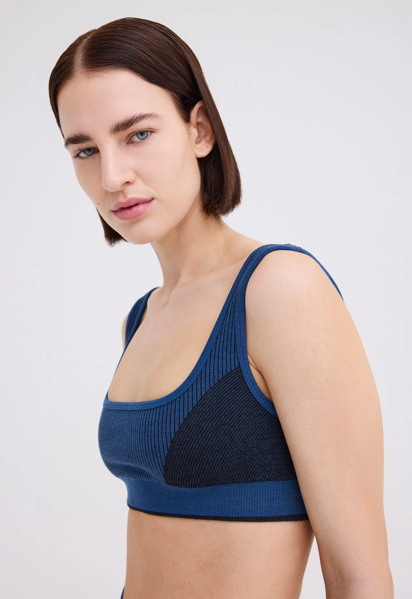 NAGNATA Classic Wool Bralet - Ocean Blue