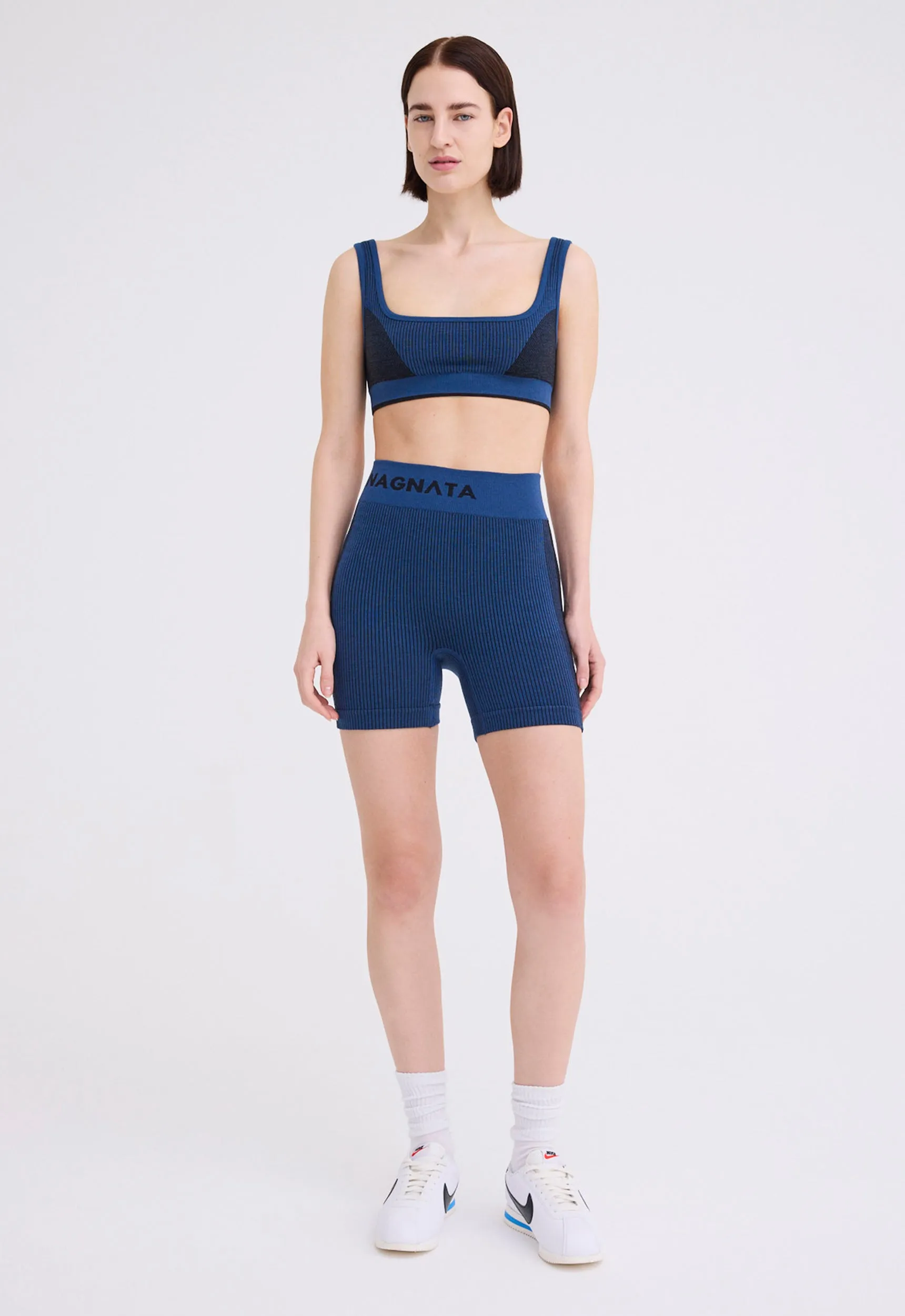 NAGNATA Classic Wool Bralet - Ocean Blue