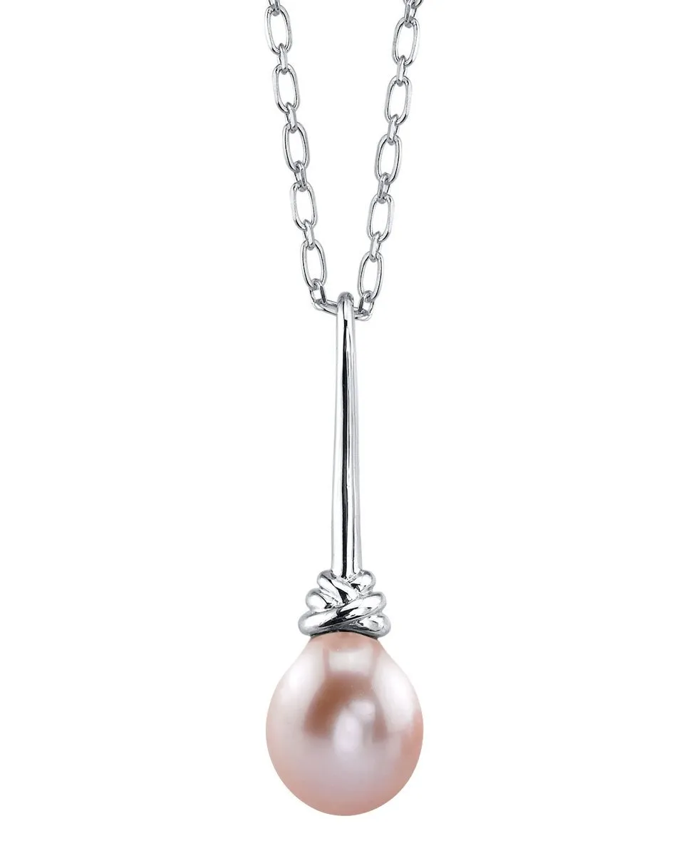 Pink Freshwater Drop Pearl Denise Pendant