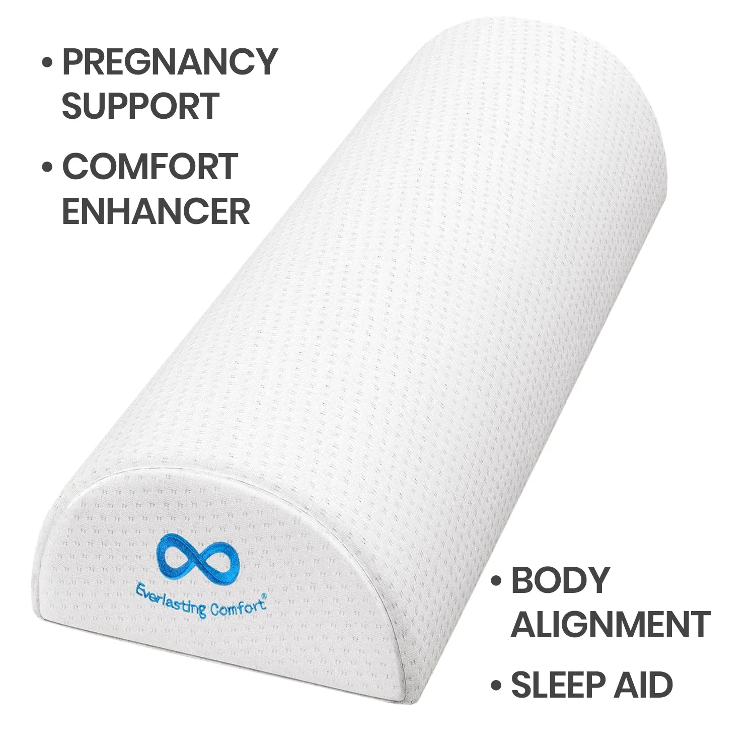 Pregnancy Discomfort Support Half Moon Pillow