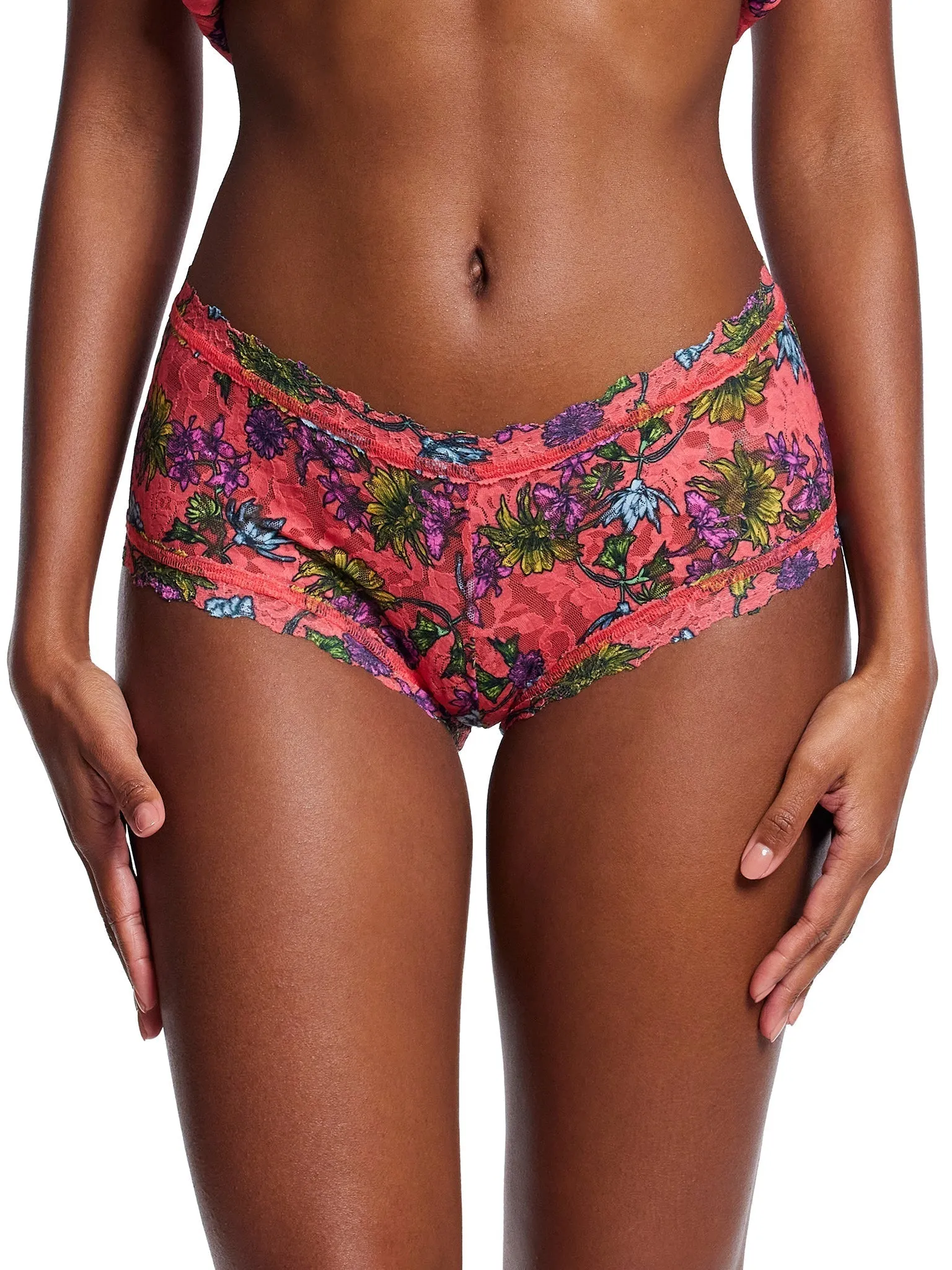 Printed Signature Lace Boyshort Wonderland Blooms Sale