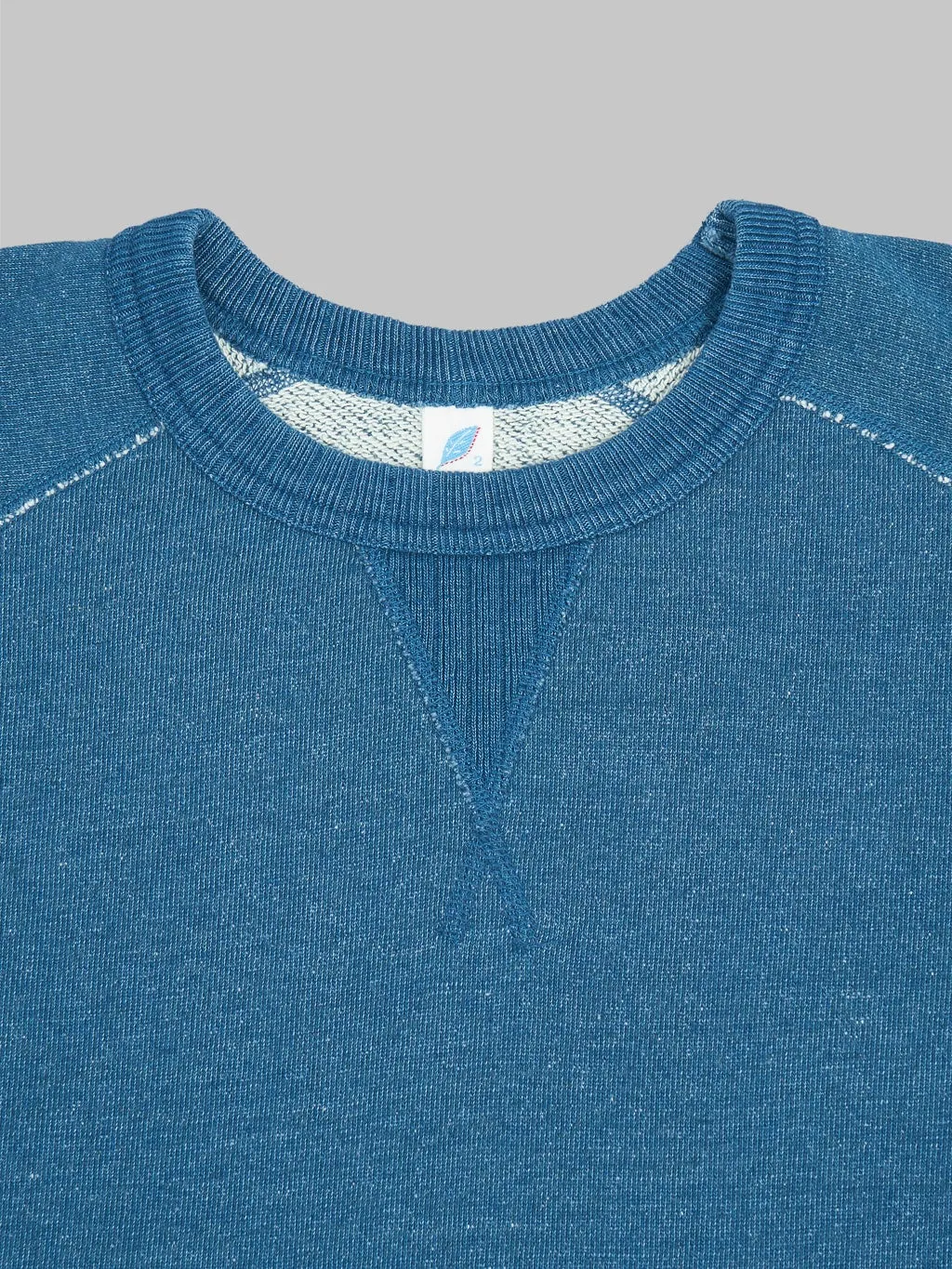 Pure Blue Japan 5400-GRE Slub Yarn Sweatshirt Greencast Indigo