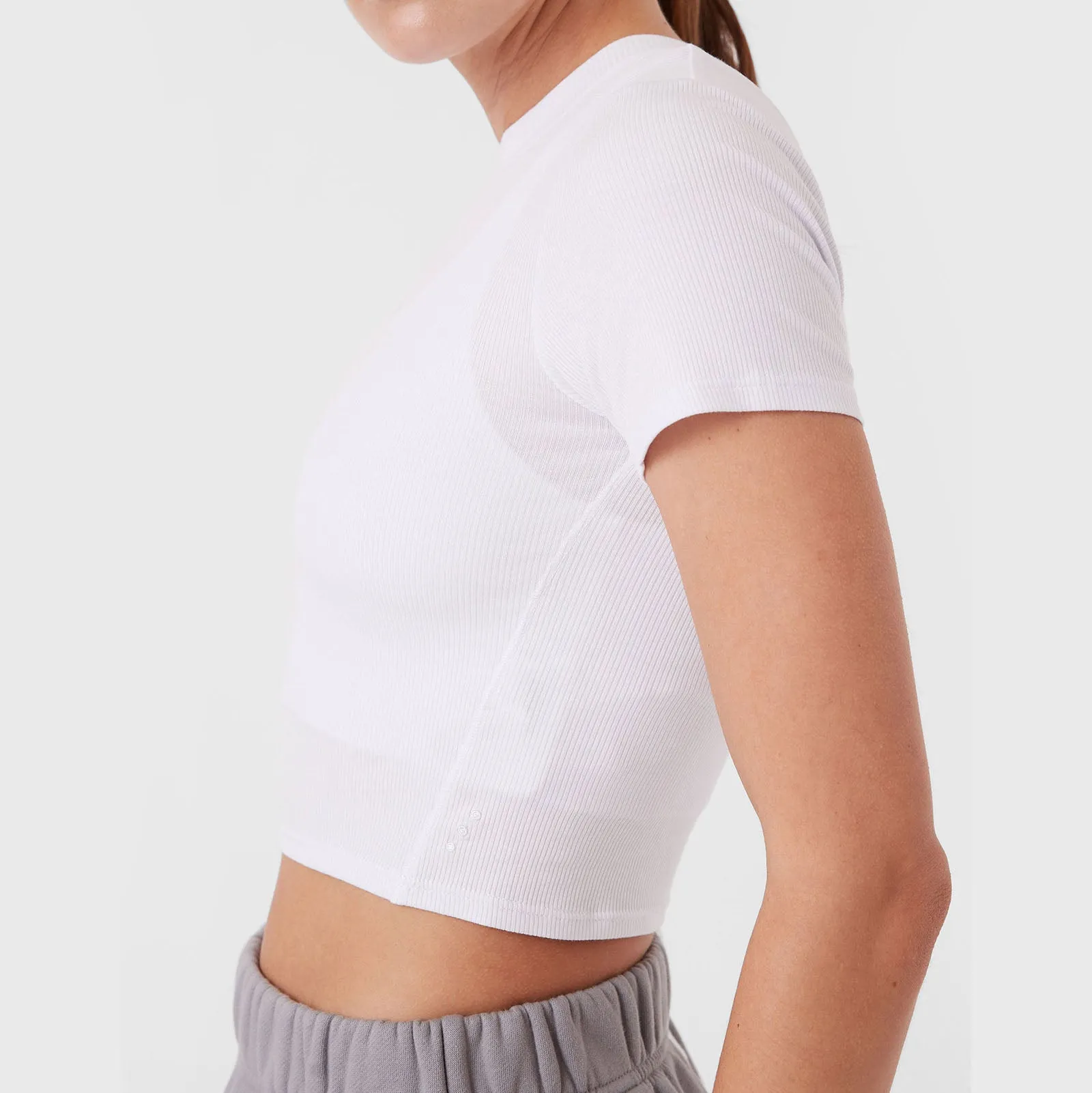 REC GEN - Form Rib Tee White