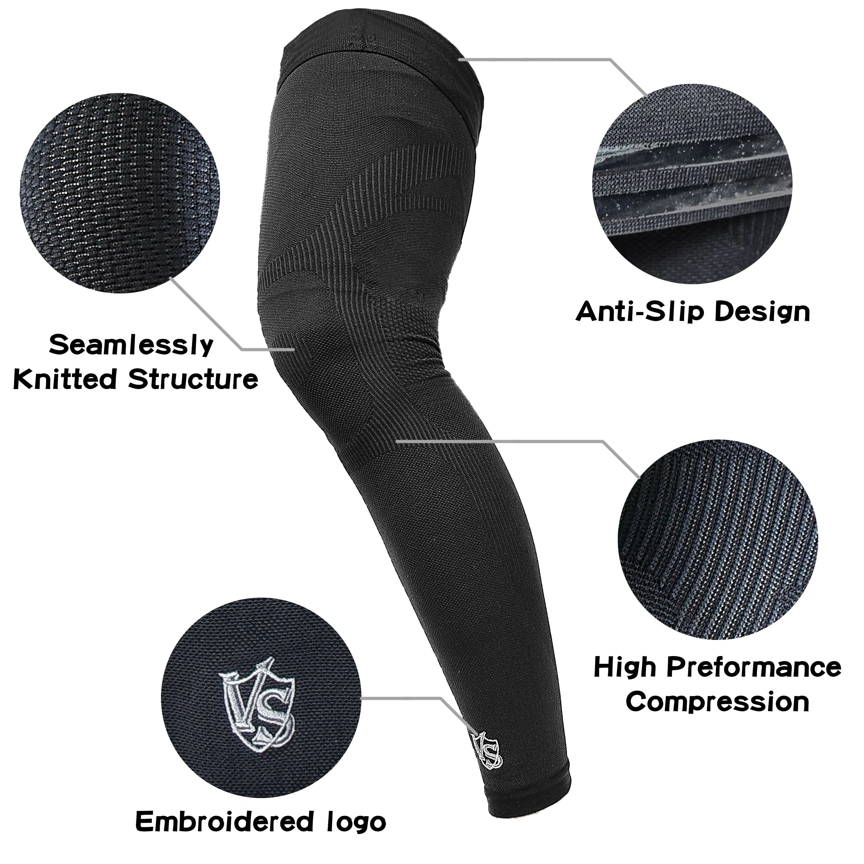 Recovery Leg Sleeves - Compression Full Leg Sleeves (1PC)