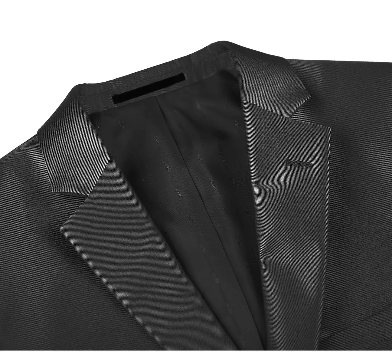 Renoir 207-1 Men's Sharkskin Italian Styled Two Piece Modern Fit Suit