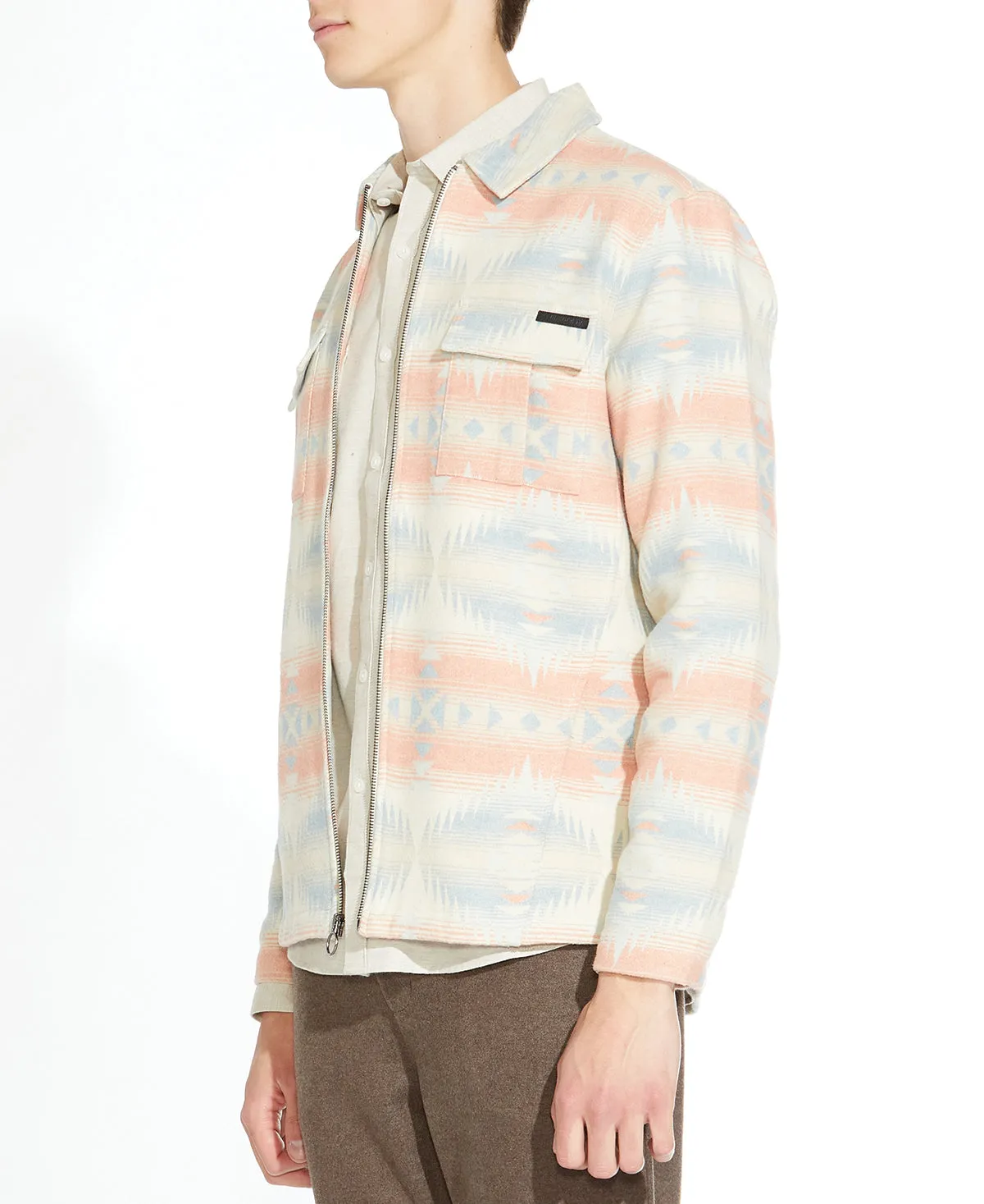 Salem Zip Shirt Jacket (Cream)