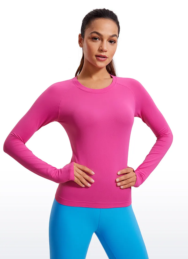 Seamless Long Sleeves with Thumbholes Shirts