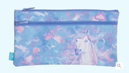 Spencil Pencil Case Twin Zip Unicorn Magic