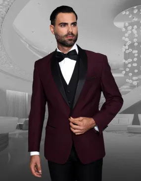 Statement Encore Burgundy Tuxedo Modern Fit