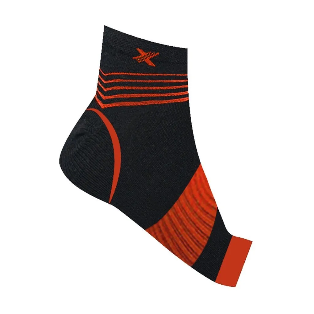 Ultra-V Striped Compression Ankle Sleeves