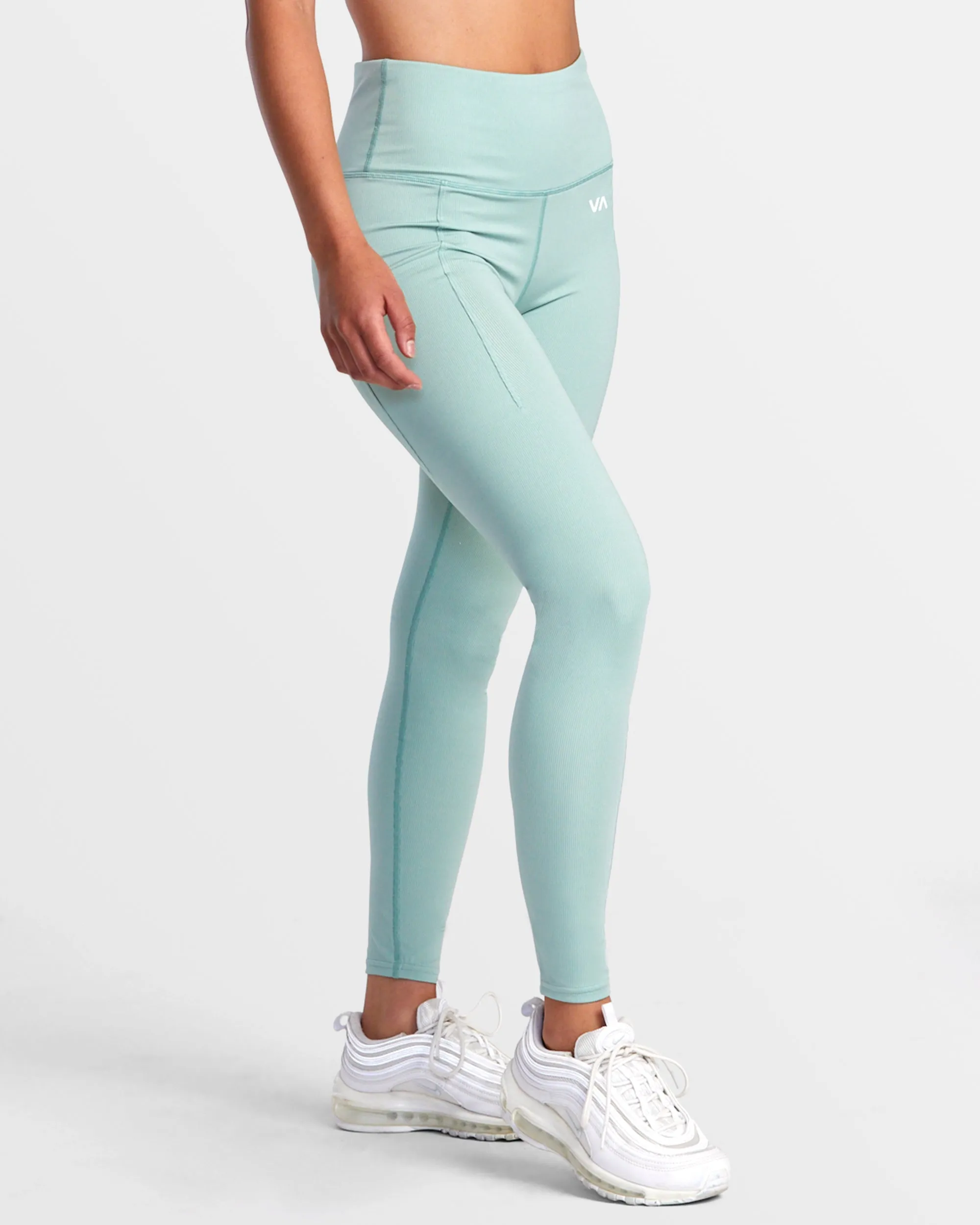 VA Essential High Waist Leggings - Green Haze