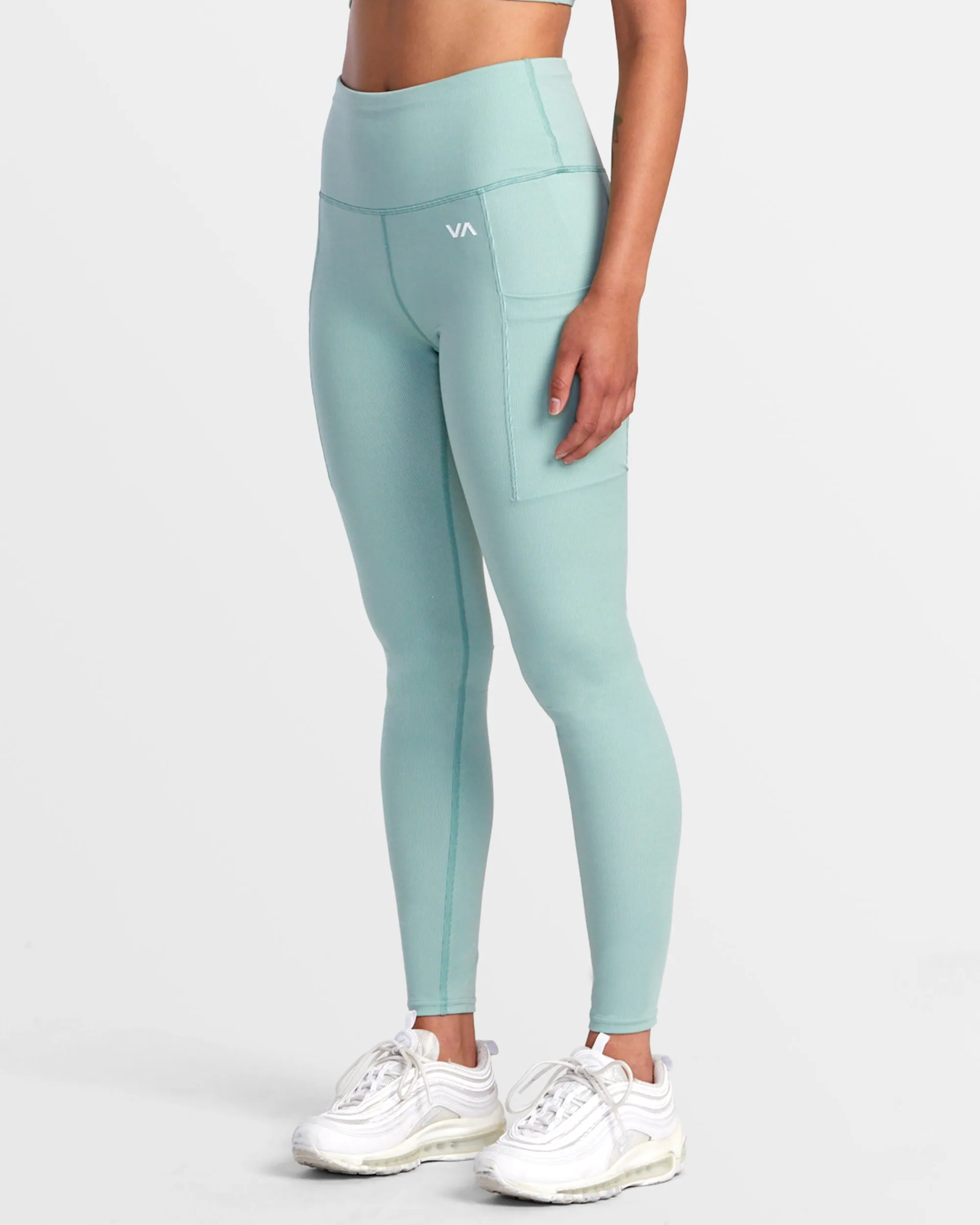 VA Essential High Waist Leggings - Green Haze