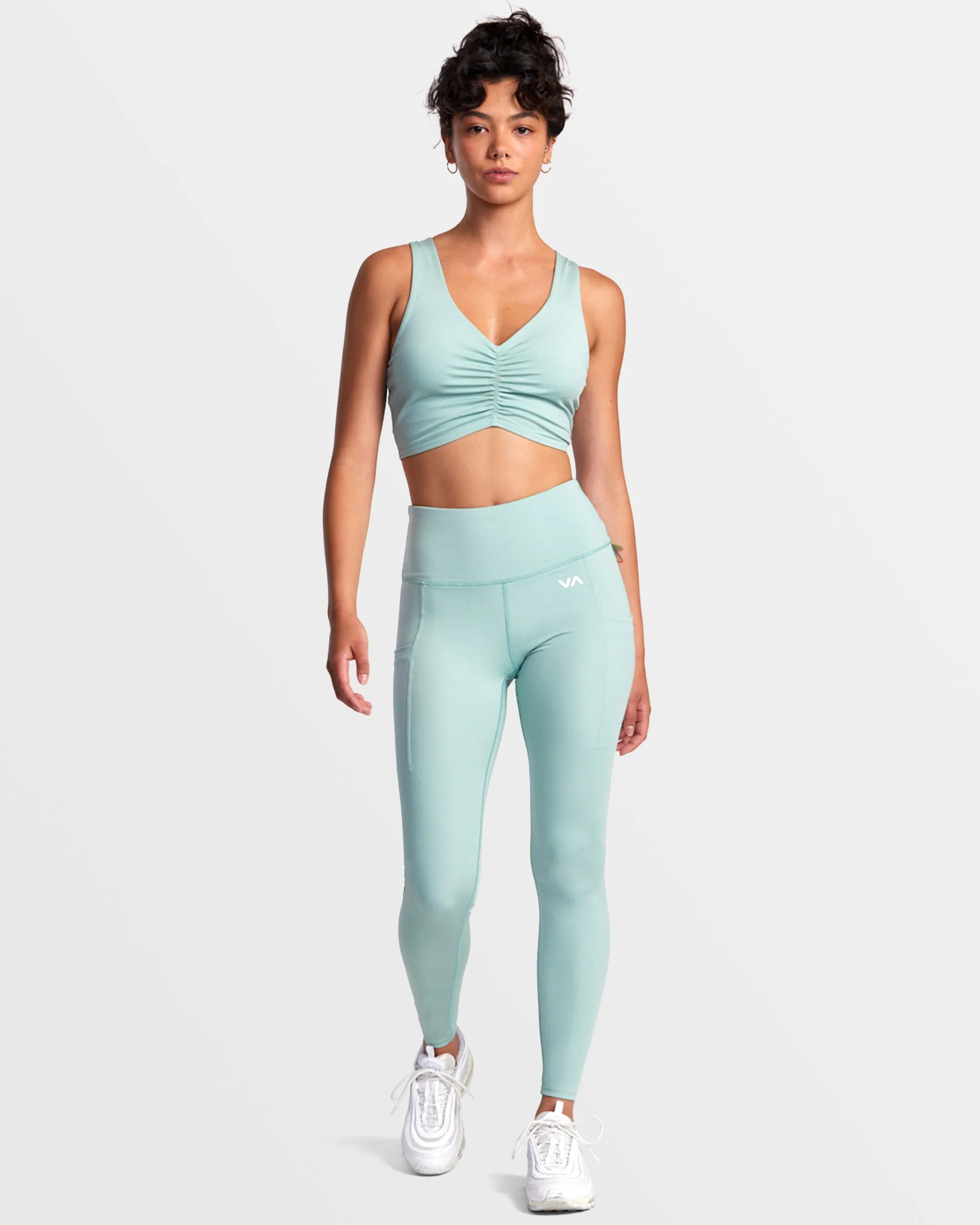 VA Essential High Waist Leggings - Green Haze