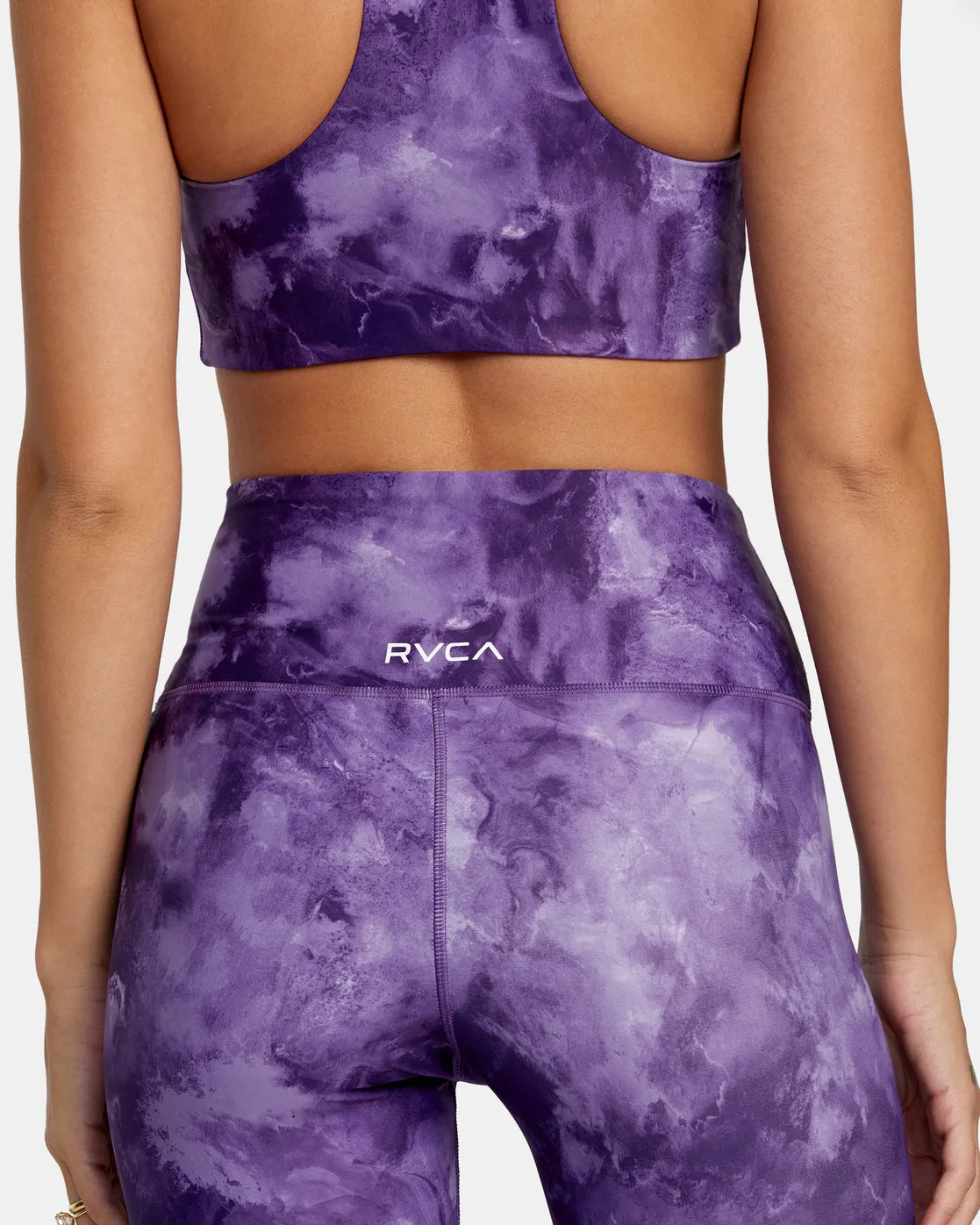 VA Essential Workout Leggings - Grape Tie Dye