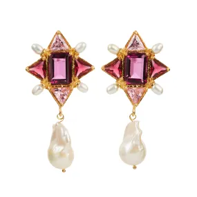 Violetta Earrings Pink