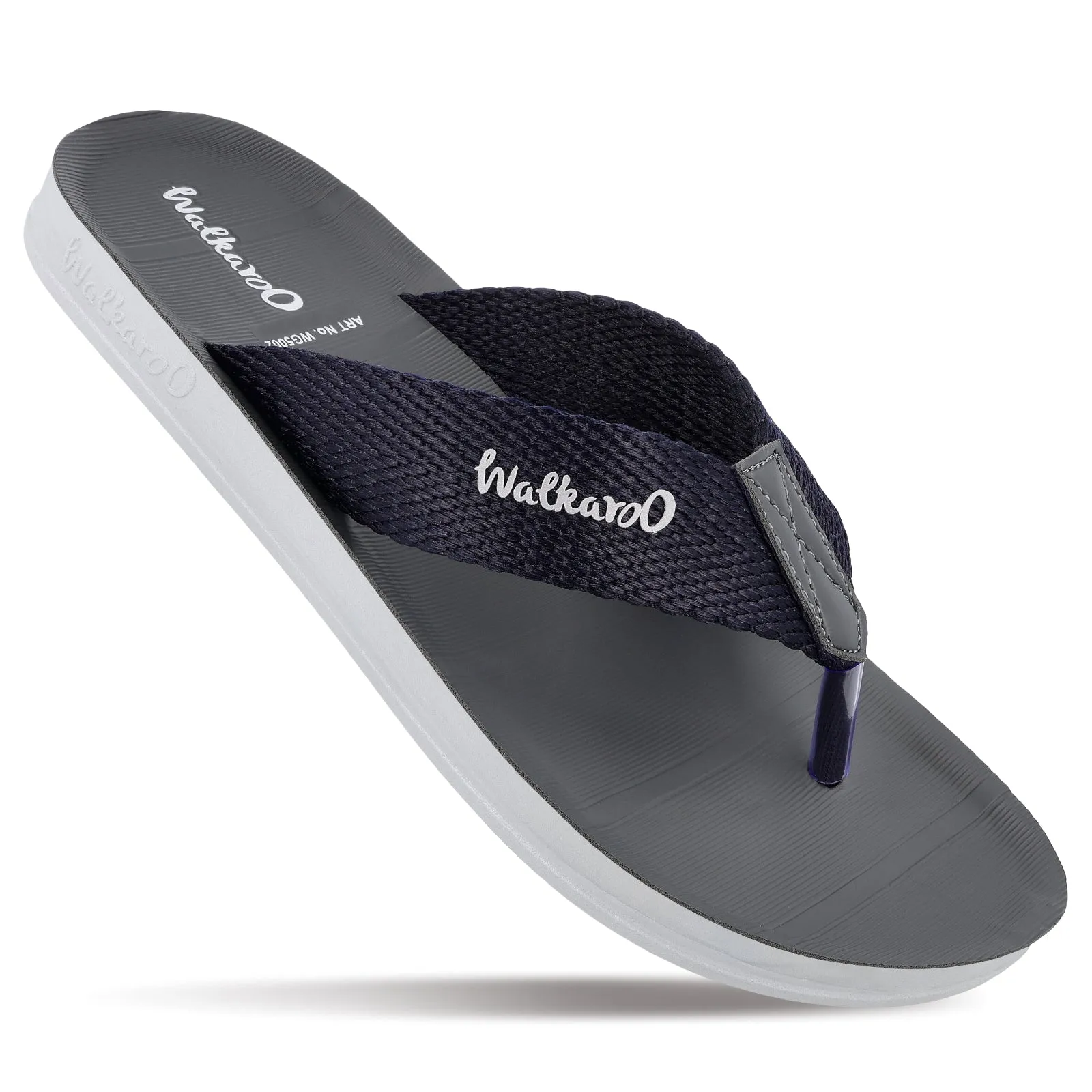 Walkaroo Boys Solid Thong Sandals  - WG5002 Blue