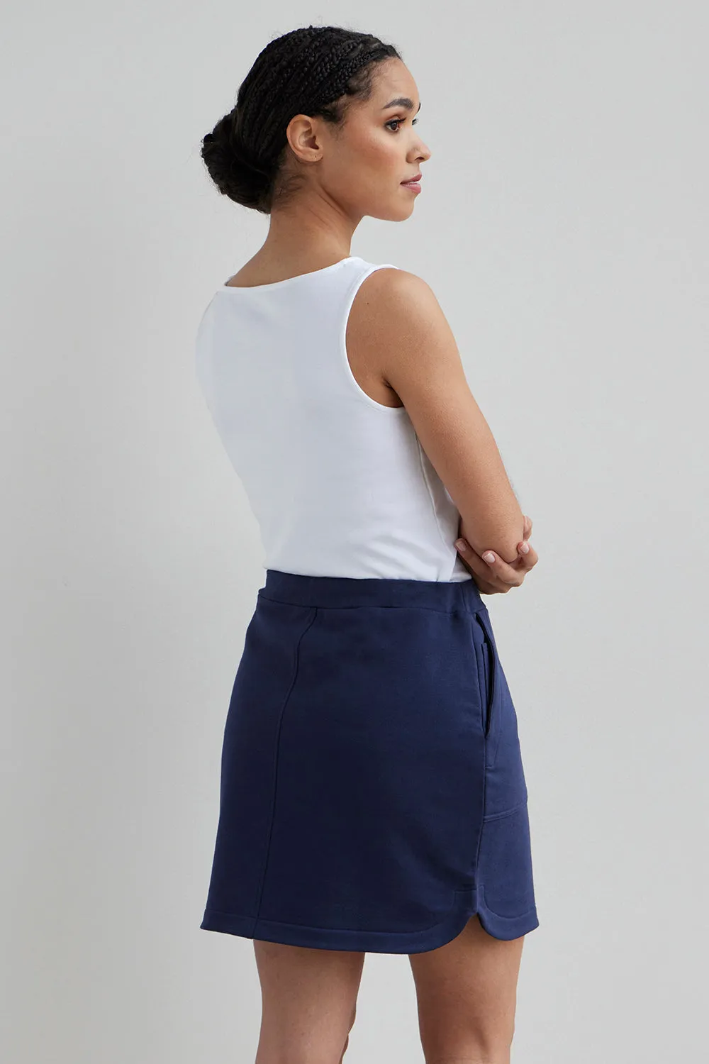 Women's Organic Cotton Mini Skirt with Pockets