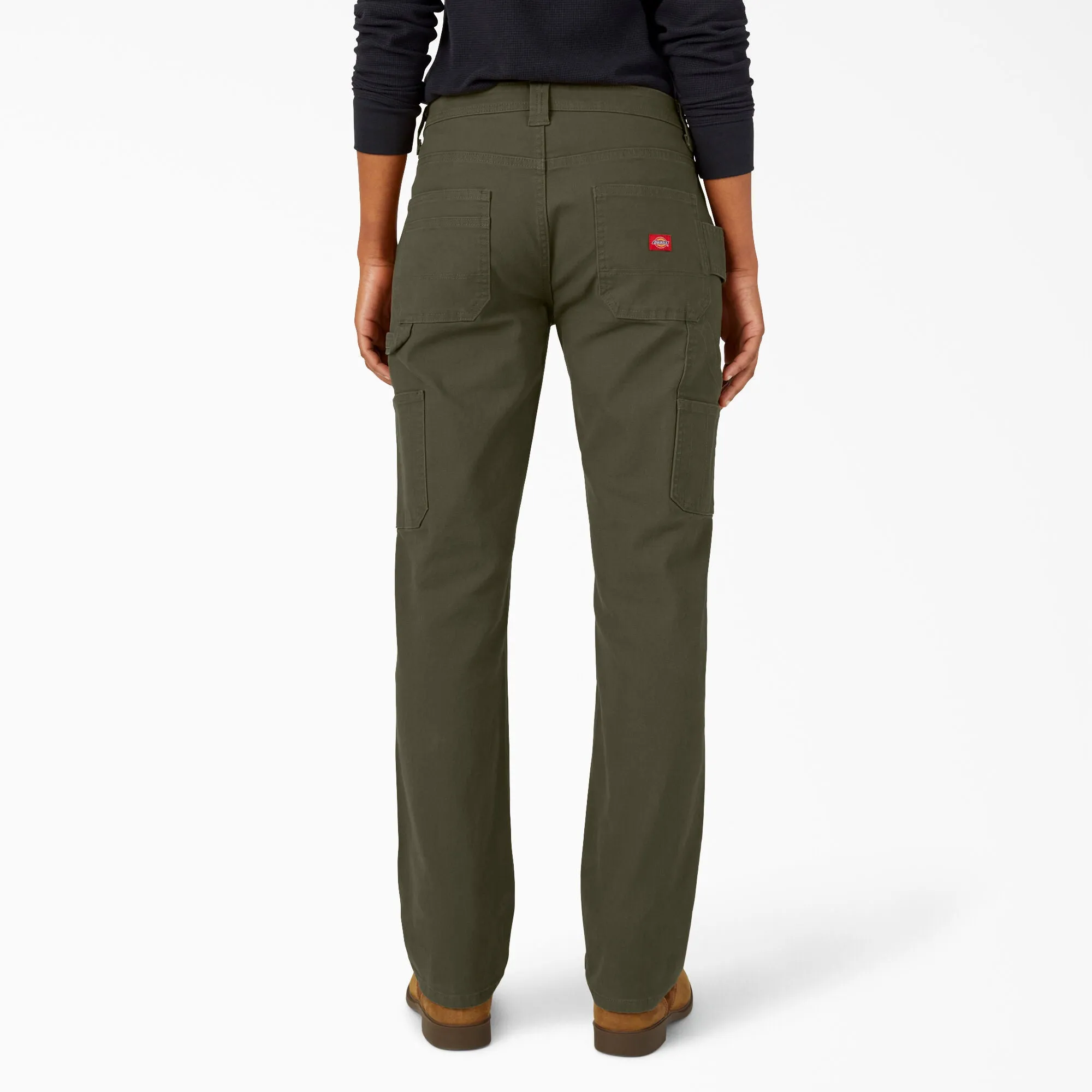 Work Pants - Dickies Women's FLEX Relaxed Straight Fit Duck Carpenter Pants, FD2700